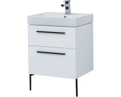 Купить Комплект мебели для ванной Aquanet Nova 60 246279 подвесной Белый глянец в магазине сантехники Santeh-Crystal.ru