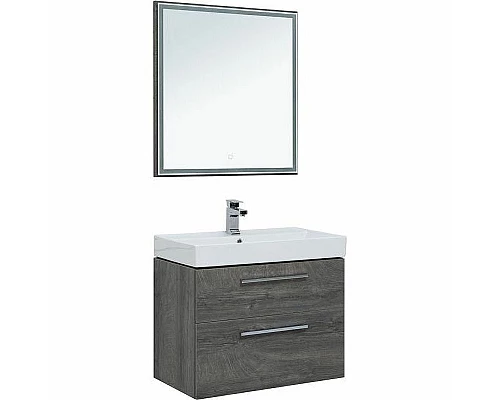 Приобрести Комплект мебели для ванной Aquanet Nova 75 243251 подвесной Дуб рошелье в магазине сантехники Santeh-Crystal.ru