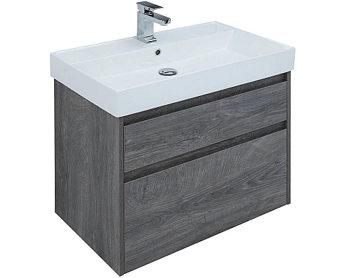 Заказать Тумба под раковину Aquanet Nova Lite 75 242273 подвесная Дуб рошелье в магазине сантехники Santeh-Crystal.ru