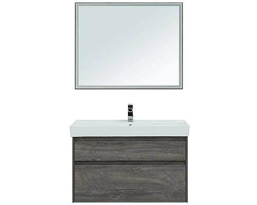 Купить Тумба под раковину Aquanet Nova Lite 100 242582 подвесная Дуб рошелье в магазине сантехники Santeh-Crystal.ru