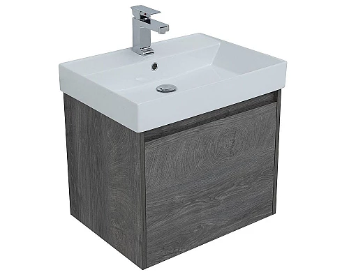 Приобрести Тумба с раковиной Aquanet Nova Lite 60 245239 подвесная Дуб рошелье в магазине сантехники Santeh-Crystal.ru