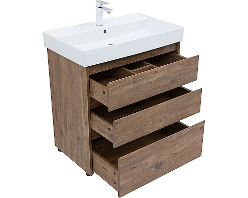 Приобрести Тумба под раковину Aquanet Nova Lite 75 302474 Дуб рустикальный в магазине сантехники Santeh-Crystal.ru