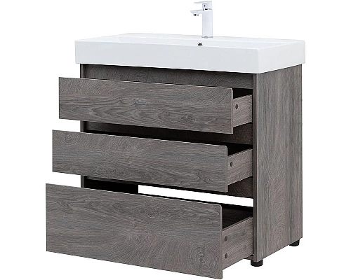 Заказать Тумба под раковину Aquanet Nova Lite 85 302476 Дуб рошелье в магазине сантехники Santeh-Crystal.ru