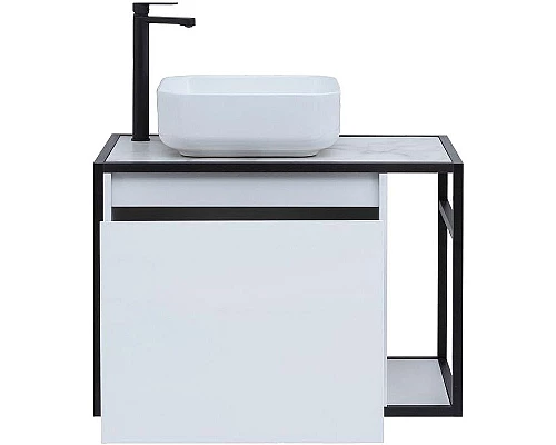 Приобрести Тумба под раковину Aquanet Nova Lite Loft 75L 261650 подвесная Белый глянец в магазине сантехники Santeh-Crystal.ru