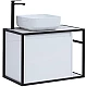 Приобрести Тумба под раковину Aquanet Nova Lite Loft 75L 261650 подвесная Белый глянец в магазине сантехники Santeh-Crystal.ru