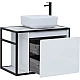 Приобрести Тумба под раковину Aquanet Nova Lite Loft 75R 261649 подвесная Белый глянец в магазине сантехники Santeh-Crystal.ru