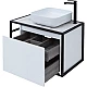 Приобрести Тумба под раковину Aquanet Nova Lite Loft 75R 261649 подвесная Белый глянец в магазине сантехники Santeh-Crystal.ru