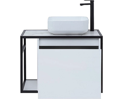 Приобрести Тумба под раковину Aquanet Nova Lite Loft 75R 261649 подвесная Белый глянец в магазине сантехники Santeh-Crystal.ru