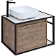 Заказать Тумба под раковину Aquanet Nova Lite Loft 75L 261658 подвесная Дуб рустикальный в магазине сантехники Santeh-Crystal.ru