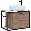 Тумба под раковину Aquanet Nova Lite Loft 75R 261657 подвесная Дуб рустикальный