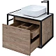 Заказать Тумба под раковину Aquanet Nova Lite Loft 75R 261657 подвесная Дуб рустикальный в магазине сантехники Santeh-Crystal.ru
