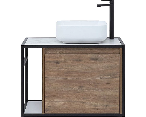 Заказать Тумба под раковину Aquanet Nova Lite Loft 75R 261657 подвесная Дуб рустикальный в магазине сантехники Santeh-Crystal.ru