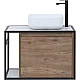 Заказать Тумба под раковину Aquanet Nova Lite Loft 75R 261657 подвесная Дуб рустикальный в магазине сантехники Santeh-Crystal.ru