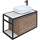 Заказать Тумба под раковину Aquanet Nova Lite Loft 75R 261657 подвесная Дуб рустикальный в магазине сантехники Santeh-Crystal.ru