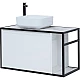 Приобрести Тумба под раковину Aquanet Nova Lite Loft 90L 261652 подвесная Белый глянец в магазине сантехники Santeh-Crystal.ru