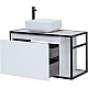 Приобрести Тумба под раковину Aquanet Nova Lite Loft 90L 261652 подвесная Белый глянец в магазине сантехники Santeh-Crystal.ru