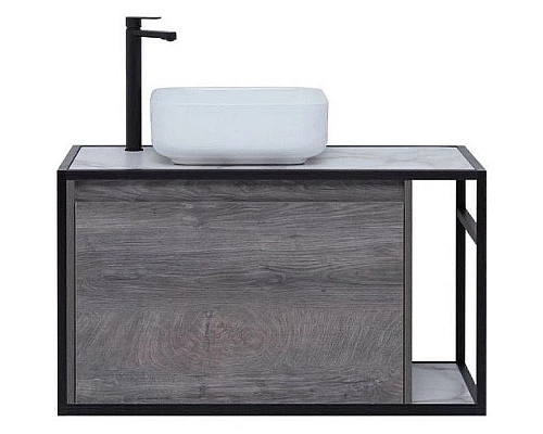 Купить Тумба под раковину Aquanet Nova Lite Loft 90L 261656 подвесная Дуб рошелье в магазине сантехники Santeh-Crystal.ru