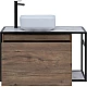 Приобрести Тумба под раковину Aquanet Nova Lite Loft 90L 261660 подвесная Дуб рустикальный в магазине сантехники Santeh-Crystal.ru