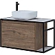 Приобрести Тумба под раковину Aquanet Nova Lite Loft 90L 261660 подвесная Дуб рустикальный в магазине сантехники Santeh-Crystal.ru