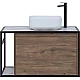 Купить Тумба под раковину Aquanet Nova Lite Loft 90R 261659 подвесная Дуб рустикальный в магазине сантехники Santeh-Crystal.ru
