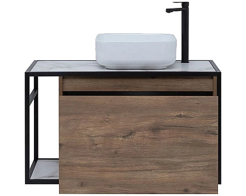 Купить Тумба под раковину Aquanet Nova Lite Loft 90R 261659 подвесная Дуб рустикальный в магазине сантехники Santeh-Crystal.ru