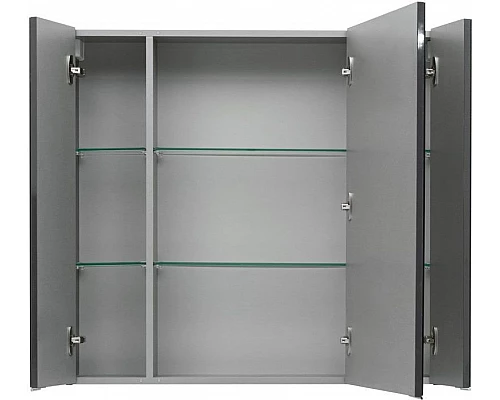 Приобрести Зеркальный шкаф Aquanet Алвита 90 240110 Серый антрацит в магазине сантехники Santeh-Crystal.ru