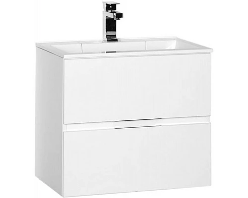 Заказать Тумба под раковину Aquanet Алвита 60 184301 подвесная Белая в магазине сантехники Santeh-Crystal.ru