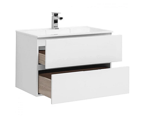 Приобрести Комплект мебели для ванной Aquanet Алвита 80 237347 подвесной Белый в магазине сантехники Santeh-Crystal.ru