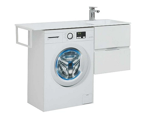 Купить Тумба под раковину Aquanet Алвита 120 R 243660 подвесная Белая в магазине сантехники Santeh-Crystal.ru