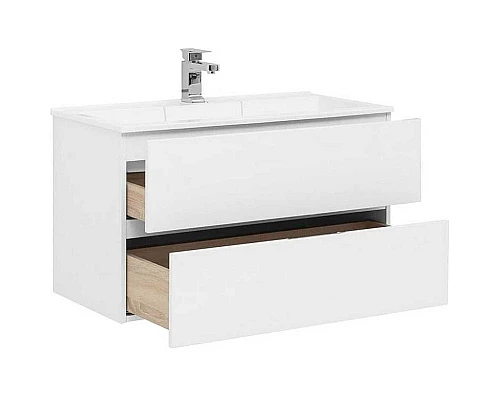 Приобрести Тумба под раковину Aquanet Алвита 90 235340 подвесная Белая в магазине сантехники Santeh-Crystal.ru