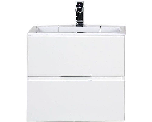 Заказать Тумба с раковиной Aquanet Алвита 60 213095 подвесная Белый глянец в магазине сантехники Santeh-Crystal.ru