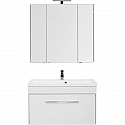 Комплект мебели для ванной Aquanet Августа 100 287677 подвесной Белый