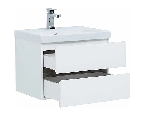 Заказать Тумба под раковину Aquanet Беркли 50 254288 подвесная Белый Дуб рошелье в магазине сантехники Santeh-Crystal.ru