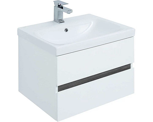 Заказать Тумба под раковину Aquanet Беркли 50 254288 подвесная Белый Дуб рошелье в магазине сантехники Santeh-Crystal.ru