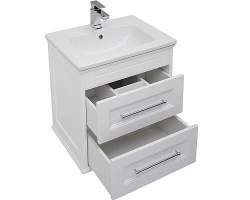 Приобрести Комплект мебели для ванной Aquanet Бостон 60 210629 подвесной Белый матовый в магазине сантехники Santeh-Crystal.ru