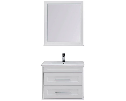 Приобрести Комплект мебели для ванной Aquanet Бостон 80 210630 подвесной Белый матовый в магазине сантехники Santeh-Crystal.ru