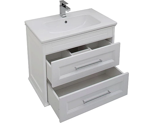 Приобрести Комплект мебели для ванной Aquanet Бостон 80 210630 подвесной Белый матовый в магазине сантехники Santeh-Crystal.ru