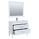 Приобрести Комплект мебели для ванной Aquanet Бостон M 100 258284 подвесной Белый матовый в магазине сантехники Santeh-Crystal.ru