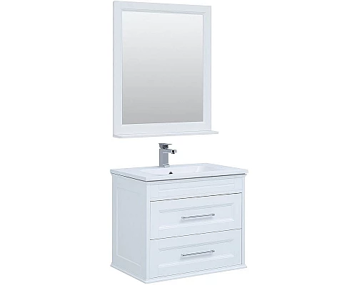 Заказать Комплект мебели для ванной Aquanet Бостон M 80 259387 подвесной Белый матовый в магазине сантехники Santeh-Crystal.ru