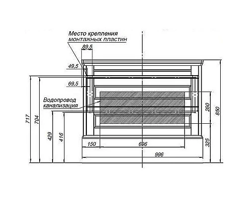Приобрести Тумба с раковиной Aquanet Бостон 100 260666 подвесная Белый матовый в магазине сантехники Santeh-Crystal.ru