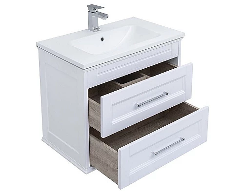 Заказать Тумба с раковиной Aquanet Бостон 80 260664 подвесная Белый матовый в магазине сантехники Santeh-Crystal.ru