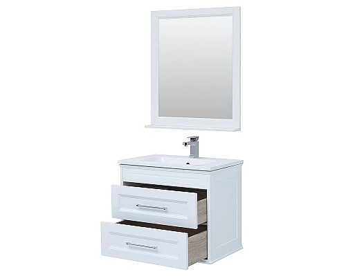 Заказать Тумба с раковиной Aquanet Бостон 80 260664 подвесная Белый матовый в магазине сантехники Santeh-Crystal.ru