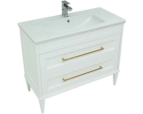 Заказать Тумба под раковину Aquanet Бостон М 100 243781 Белая матовая в магазине сантехники Santeh-Crystal.ru