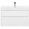 Тумба под раковину Aquanet Бруклин 100 203961 подвесная Белая