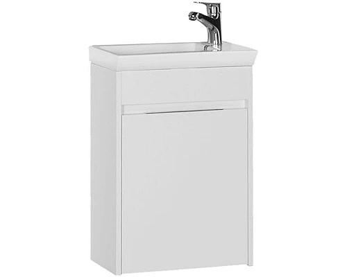 Купить Тумба с раковиной Aquanet Дувр 45 213041 подвесная Белая в магазине сантехники Santeh-Crystal.ru
