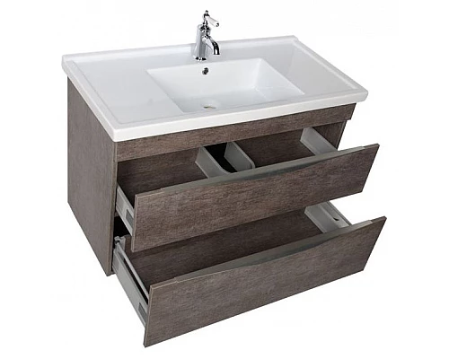 Заказать Тумба под раковину Aquanet Эвора 100 183003 подвесная Дуб антик в магазине сантехники Santeh-Crystal.ru