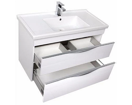 Приобрести Тумба под раковину Aquanet Эвора 100 185195 подвесная Белая в магазине сантехники Santeh-Crystal.ru