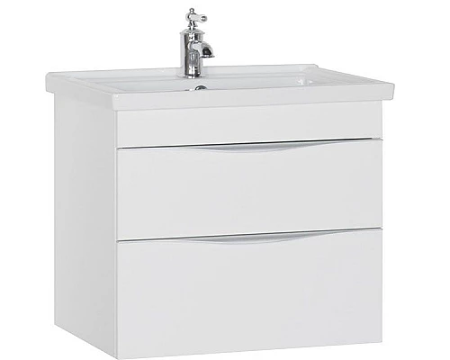 Заказать Тумба под раковину Aquanet Эвора 60 184306 подвесная Белая в магазине сантехники Santeh-Crystal.ru