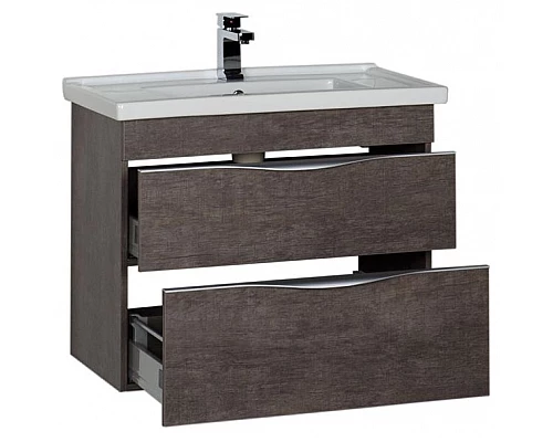 Купить Тумба под раковину Aquanet Эвора 80 183002 подвесная Дуб антик в магазине сантехники Santeh-Crystal.ru