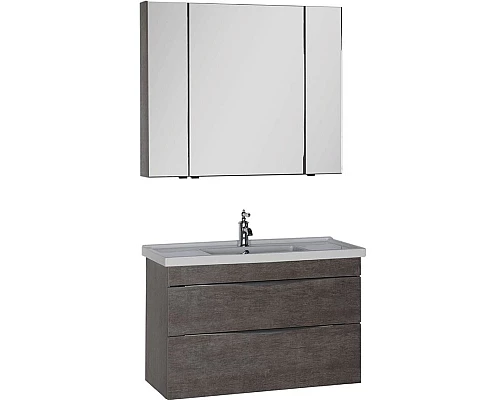 Заказать Комплект мебели для ванной Aquanet Эвора 100 183165 подвесной Дуб антик в магазине сантехники Santeh-Crystal.ru